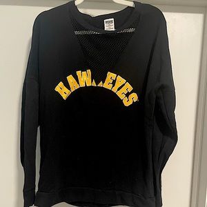 Iowa Hawkeyes Victoria’s Secret pink crewneck sweatshirt sz Medium